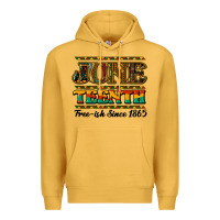 Mustard juneteenth free ish since 1965 Premium Hoodie - NancyCooperArtShop