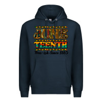 Navy juneteenth free ish since 1965 Premium Hoodie - NancyCooperArtShop