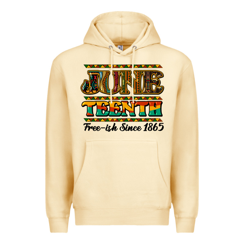 Juneteenth Free Ish Since 1965 Premium Hoodie by NancyCooperArtShop | Teevron