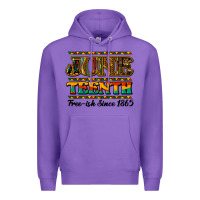 Purple juneteenth free ish since 1965 Premium Hoodie - NancyCooperArtShop