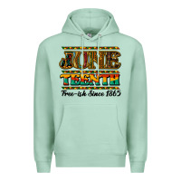 Seafoam juneteenth free ish since 1965 Premium Hoodie - NancyCooperArtShop