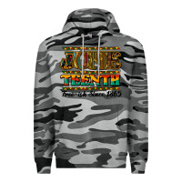 Slate Camo juneteenth free ish since 1965 Premium Hoodie - NancyCooperArtShop