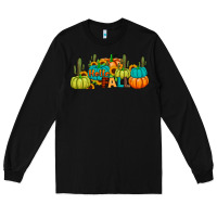Black hello fall Long Sleeve Tee - JahusDesignShop
