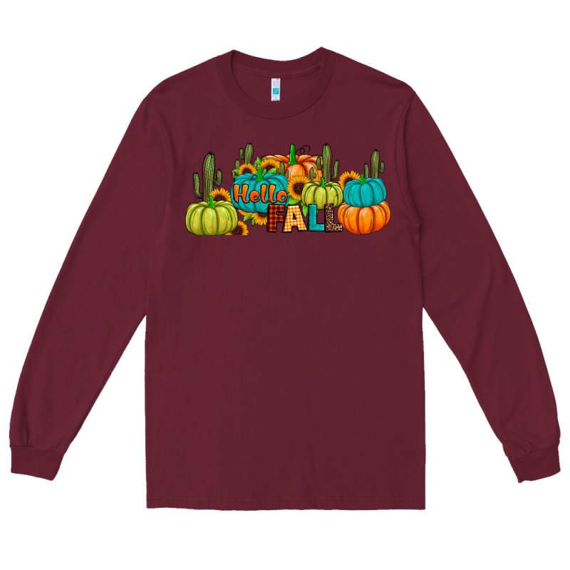 Hello Fall Long Sleeve Tee by JahusDesignShop | Teevron