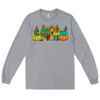 Heather Grey hello fall Long Sleeve Tee - JahusDesignShop