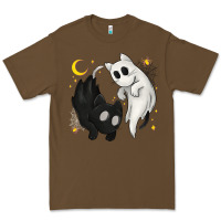 Cacao Ghost Cats with Balance Halloween Premium Tee - texasbilliewilder