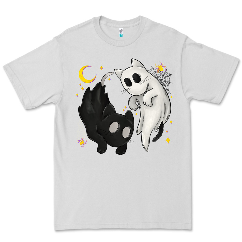 Ghost Cats With Balance Halloween Premium Tee by texasbilliewilder | Teevron
