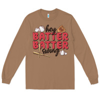 Toasted Coconut hey batter batter swing Long Sleeve Tee - MaliasSmallBusiness