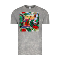 Cloud Rock flamenco dancer seamless pattern Vintage Tee - BundleAndBundleShop