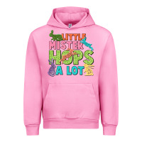 Fuchsia Pink Little mister hops a lot Easter Day Urban Hoodie - CowGirlArtShop