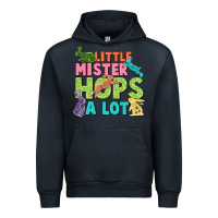 Navy Little mister hops a lot Easter Day Urban Hoodie - CowGirlArtShop