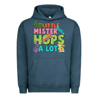 Pigment Midnight Navy Little mister hops a lot Easter Day Urban Hoodie - CowGirlArtShop