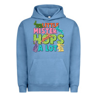 Pigment Pebble Blue Little mister hops a lot Easter Day Urban Hoodie - CowGirlArtShop