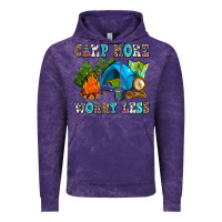Cloud Purple camp more worry less Vintage Hoodie - AdoDesignShop