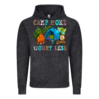 Vintage Black camp more worry less Vintage Hoodie - AdoDesignShop