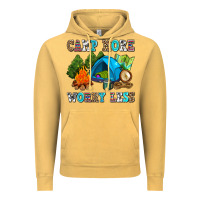 Vintage Mustard camp more worry less Vintage Hoodie - AdoDesignShop