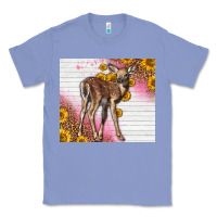 Colony Blue Western Cute Baby Deer Fawn Classic Tee - LillyAllenDesigns