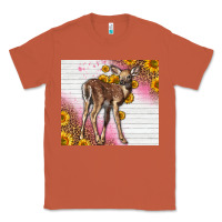 Copper Western Cute Baby Deer Fawn Classic Tee - LillyAllenDesigns