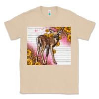 Mushroom Western Cute Baby Deer Fawn Classic Tee - LillyAllenDesigns
