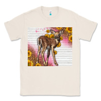 Natural Western Cute Baby Deer Fawn Classic Tee - LillyAllenDesigns