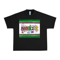 Black mardi gras nurse Urban Heavy Tee - Artiststas