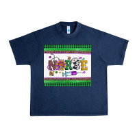 Navy mardi gras nurse Urban Heavy Tee - Artiststas