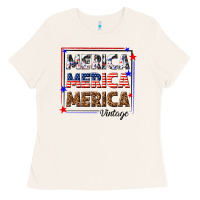 Bone merica merica merica vintage Ladies Tee - texasbilliewilder