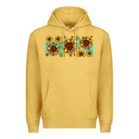 Antique Gold leopard sunflower gemstone Premium Hoodie - JahusDesignShop