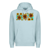 Blue Mist leopard sunflower gemstone Premium Hoodie - JahusDesignShop