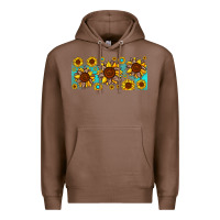 Chestnut leopard sunflower gemstone Premium Hoodie - JahusDesignShop