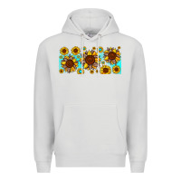 Dove Grey leopard sunflower gemstone Premium Hoodie - JahusDesignShop
