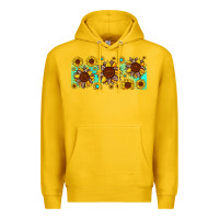 Lemon leopard sunflower gemstone Premium Hoodie - JahusDesignShop