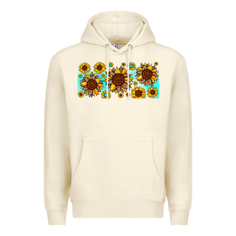 Leopard Sunflower Gemstone Premium Hoodie by JahusDesignShop | Teevron