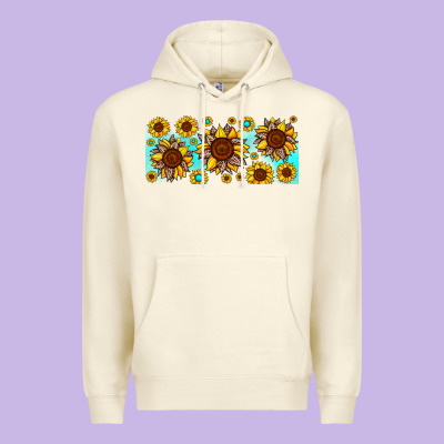 Leopard Sunflower Gemstone Premium Hoodie Designed By Jahusdesignshop