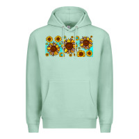 Seafoam leopard sunflower gemstone Premium Hoodie - JahusDesignShop