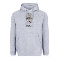 Heather Grey Daisy Mom Skull Heavyweight Hoodie - Bettercallsaul