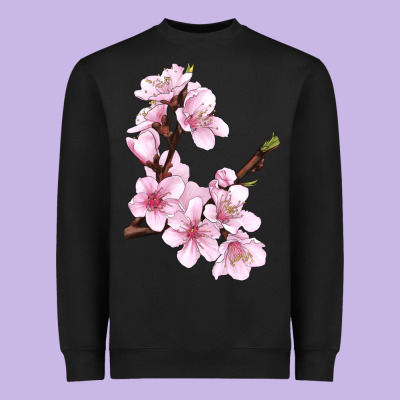 Peach Blossom Heavyweight Sweatshirt Designed By Lillyallendesigns
