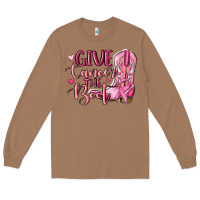 Toasted Coconut give cancer the boot Long Sleeve Tee - MaliasSmallBusiness