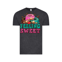 Vintage Black feeling sweet donuts Vintage Tee - AdoDesignShop