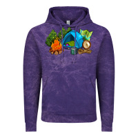 Cloud Purple camp in the woods Vintage Hoodie - AdoDesignShop