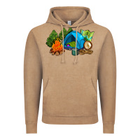 Vintage Coffee camp in the woods Vintage Hoodie - AdoDesignShop