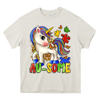 Cream au some unicorn Heavy Core Tee - Zillion Design Studio