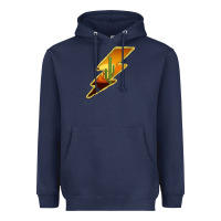Navy Cactus Sunset Lightning Heavyweight Hoodie - Bettercallsaul