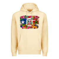 Pina Colada Dominican Republic and Puerto Rico Flag Premium Hoodie - texasbilliewilder