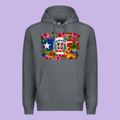 Dominican Republic And Puerto Rico Flag Premium Hoodie Designed By Texasbilliewilder