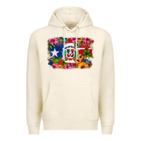Tofu Dominican Republic and Puerto Rico Flag Premium Hoodie - texasbilliewilder