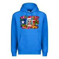 True Royal Dominican Republic and Puerto Rico Flag Premium Hoodie - texasbilliewilder