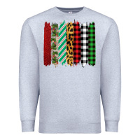 Heather Grey christmas brushstrokes Premium Sweatshirt - Bettercallsaul