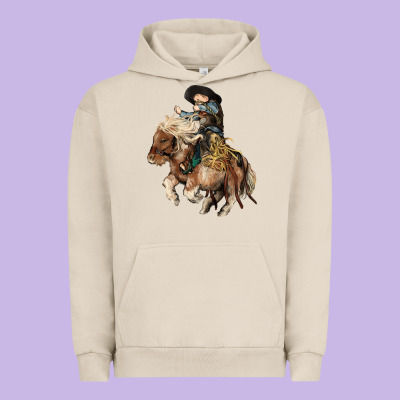 Midilli Little Cowboy Kid Rodeo Urban Hoodie Designed By Howdyjamesfarm