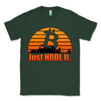 Sports Green just hodl it new orleans skyline retro sunset Classic Tee - Jasminsmagicworld